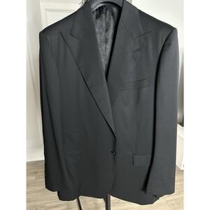 HARRY ROSEN BESPOKE🔥100% Wool Mens Jacket And Vest   Size 50 (s179)